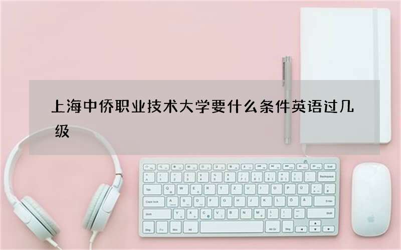 上海中侨职业技术大学要什么条件英语过几级